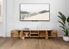 TV-Board Mango 180x40x50 natur lackiert / Marmor weiß FLORENZ #100 Bild 4