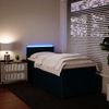 vidaXL Boxspringbett mit Matratze Blau 90x200 cm Samt 3289936 Bild 5