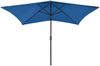 vidaXL Sonnenschirm mit LEDs und Stahl-Mast Azurblau 2x3 m 313793 Bild 2
