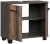 FORTE Veris Waschbeckenschrank, Holzwerkstoff, Grau/Braun, 68,6 x 62 x 34,8 cm Bild 4