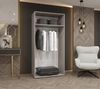 MOEBLO Drehtürenschrank LIVENTO 1 (mit Soft-Close, moderne Griffe – Moderner Kleiderschrank mit Einlegeböden & Kleiderstange für Schlafzimmer und Ankleide, Kleiderschrank Schrank Garderobe Schlafzimmer Drehtürenschrank) (BxHxT): 100/150/200/250/300x202... Bild 3