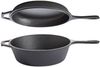 Gusseisenkuss® 2-in-1 Gusstopf mit Pfanne/Deckel Ø 25,5/24,5 cm 3,5/1,5 Liter Bild 2