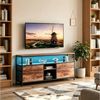Simurq TV-Schrank Lowboard TV-Bank, mit LED und Schubladen und offenen Regalen (1er Set) mit LED und 4 Schubladen und 2 offenen Regalen, 108x29.8x76.8 Bild 2
