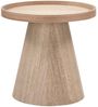 Beistelltisch Maud aus Holz, skandinavisches Design, rund, natur, Ø 39 cm Bild 3
