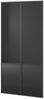 yourhouse24 Kleiderschrank Kleiderschrank Garderobe Glas SANDBOX ANTISOL 100 cm Schwarz Bild 3
