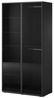 yourhouse24 Kleiderschrank Kleiderschrank Garderobe Glas SANDBOX ANTISOL 100 cm Schwarz Bild 4