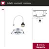 Einbauleuchte 10er-Set schwenkbar rund 90mm 30° GU10 max. 10x10W 230V dimmbar Chrom matt Bild 5