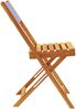 vidaXL Gartenstühle 8 Stk. Klappbar Blau und Weiß Stoff und Massivholz 3214627 Bild 5