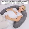 Amilian Stillkissen 170 XXL, Pregnancy Pillow mit abnehmbarem Bezug, inkl. Bezug, weich, abnehmbarer Bezug, EU-Made Bild 4