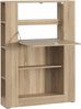 FORTE Multifunctional Multifunktionales Bücherregal, Holzwerkstoff, Beige, 88,2 x 120,8 x 18,6 cm Bild 5