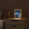 OnlyWow Nachttischlampe Lightbox Auto - Blau - Jungen - Kind, Dimmbar, Farbwechsel, LED, Warmweiß, Kaltweiß, Neutralweiß Einstellbar, Nachtlicht, Kinder- und Babyzimmer, Dimmbar, mit Kabel, Tischleuchte Bild 1