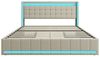 Furnishings Home Polsterbett Stauraumbett Doppelbett LED (1 tlg, Mit Vier extra große Schubladen), Mit LED-Beleuchtung, USB & TYPE-C Anschlüsse, Leinen, 160x200 cm Bild 4