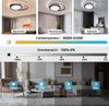 ZMH Deckenlampe LED Deckenleuchte Wohnzimmer - Schwarz Dimmbar Wohnzimmerlampe Modern Rund küchenlampe 56W Deckenbeleuchtung mit Sternnenhimmel Design für Schlafzimmer Arbeitszimmer Hotel Büro Küche Bild 2