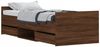 vidaXL Bettgestell mit Kopf- und Fußteil Braun Eichen-Optik 75x190 cm 3203823 Bild 2