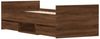 vidaXL Bettgestell mit Kopf- und Fußteil Braun Eichen-Optik 75x190 cm 3203823 Bild 4