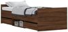 vidaXL Bettgestell mit Kopf- und Fußteil Braun Eichen-Optik 75x190 cm 3203823 Bild 3