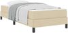 vidaXL Boxspringbett mit Matratze Creme 90 x 190 cm Stoff 3398456 Bild 2