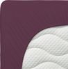 Schlafgut Spannbettlaken PREMIUM Mako-Zwirn-Jersey, 220 g/m², 95% Bio-Baumwolle, 5% Elasthan, Mako-Zwirn-Jersey, Gummizug: rundum, (1 Stück), Bettlaken bis 30 cm Höhe, PREMIUM-Qualität langlebig, perfekter Sitz Bild 4