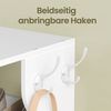 VASAGLE Schuhregal schmal, Standregal mit 9 Ebenen, platzsparend, für Eingangsbereich, Ecke, Schuhablage, mattweiß Bild 5