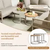 Merax Gartenlounge-Set 5-tlg, Gartensofa mit 2 Gartentisch, Gartenmöbelset Loungegartenmöbel Balkonmöbel für 6 Personen, Balkonmöbel aus Seil, beige Bild 5