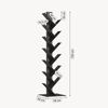 Bücherregal Eksjö Baumform Stahl 150x39x39 cm Schwarz [en. casa] Bild 2