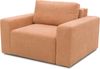 DOMO. collection Sessel 700 029, Polstersessel mit Schlaffunktion und Federkernpolsterung, loses Rückenkissen, Schlafsessel, Armsessel 130 x 116 x 85 cm (BxTxH), lachs Bild 2