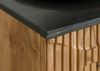 TV-Board Akazie 180x40x55 natur lackiert / Marmor schwarz LONDON #105 Bild 5
