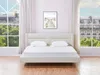 Vente-unique - ISYDE Bett Stoff Beige - B 220 cm x H 99 cm x L 200 cm Bild 2