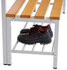 Garderobenbank doppelseitig mit Schuhrost 100 cm grau Bild 3