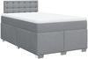 vidaXL Boxspringbett mit Matratze Hellgrau 120x200 cm Stoff 3285869 Bild 2