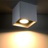 Aufbaulampe, Deckenleuchte, Aluminium grau, L 10 cm Bild 4