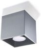 Aufbaulampe, Deckenleuchte, Aluminium grau, L 10 cm Bild 3