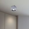Aufbaulampe, Deckenleuchte, Aluminium grau, L 10 cm Bild 2