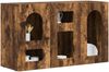 vidaXL Sideboard ELST Geräucherte Eiche 100 x 35 x 59 cm Holzwerkstoff 891349 Bild 3
