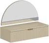 Vente-unique - FRALYN Schminktisch Holz, Platte Beige - B 35 cm x H 60 cm x L 80 cm Bild 4