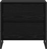 vidaXL Nachttisch Schwarz Eichen-Optik 50 x 39,5 x 50 cm Holzwerkstoff 886678 Bild 5