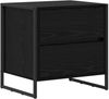 vidaXL Nachttisch Schwarz Eichen-Optik 50 x 39,5 x 50 cm Holzwerkstoff 886678 Bild 2