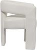 Livin Hill Gepolsterter Stuhl mit Armlehne Leith Weiß LET71W 75 x 58 x 62 cm Bild 3