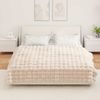 vidaXL Rutschfeste Decke aus Kunstkaninchenfell Olite Beige Polyester 42021786 Bild 4