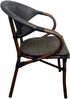 CLP Bistrostuhl wetterfest Sorva stapelbar mit Armlehnen Rattan-Optik bis 200 kg,coffee Bild 5