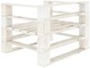 vidaXL Outdoor-Sessel Paletten Holz Weiß 49332 Bild 2