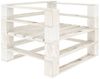 vidaXL Outdoor-Sessel Paletten Holz Weiß 49332 Bild 5