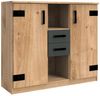 7-tlg. Jugendzimmer-Set Liverpool in Plankeneiche Graphit 140x200 Bild 2