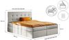 Kaiser Möbel Boxspringbett mit matratze und bettkasten, Schlafbett LUDANO stoff Noel, Inklusive zwei Containern, zwei Matratzen, Topper-Bezug Bild 2