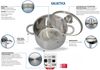 Elo Basic Topf-Set Galactica, Edelstahl 201 (Set, 9-tlg, je 1 x Kochtopf mit Deckel Ø 14/16/20/24 cm, 1 Stielkasserolle Ø 16 cm), Induktion Bild 2