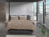 Heckett & Lane Flanell Bettwäsche 155x220 Bronco Brown Blätter Eicheln braun Bild 3