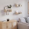 Woltu Kinderregal, 3-tlg, Bücherregal Wand, Montessori Regal, aus Massivholz Bild 3