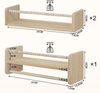 Woltu Kinderregal, 3-tlg, Bücherregal Wand, Montessori Regal, aus Massivholz Bild 2