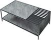 Couchtisch Pärghos 120x60x45 cm Schwarz/Betonoptik [en. casa] Bild 4