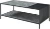 Couchtisch Pärghos 120x60x45 cm Schwarz/Betonoptik [en. casa] Bild 2